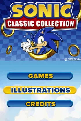 Sonic Classic Collection (USA) (En,Fr,Es) (NDSi Enhanced) screen shot title